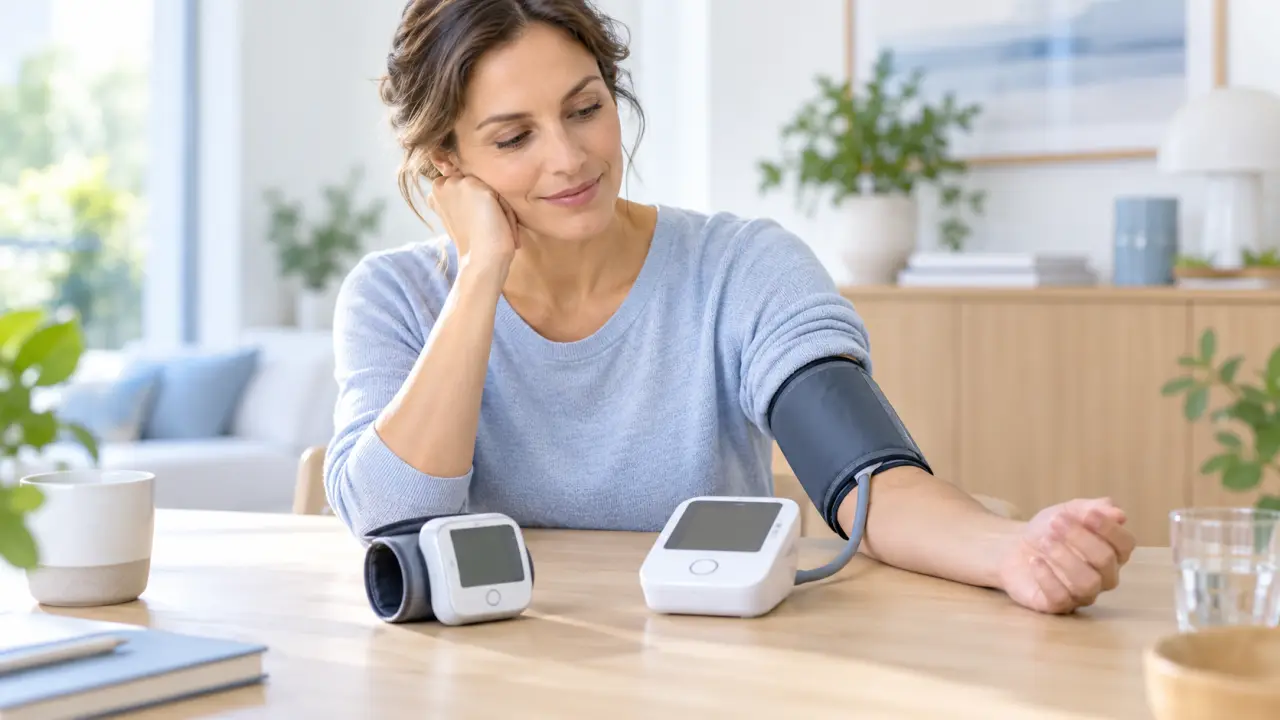 Mesure de la tension artérielle avec un tensiomètre électronique